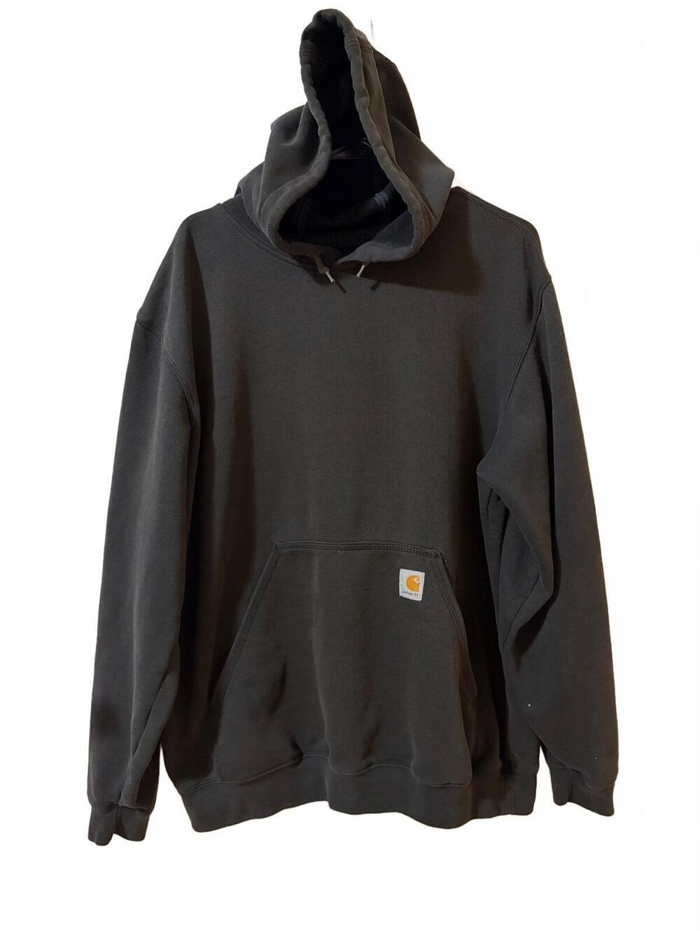 Carhartt Hoodie Mens Size L Black Original Fit Midweight Pullover Workwear
